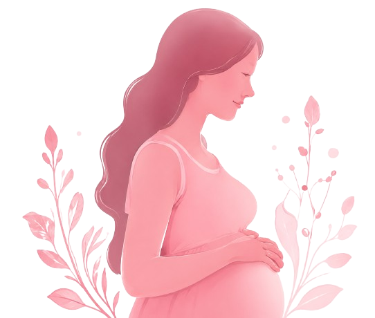 Pregnant woman representing Manifested Journey