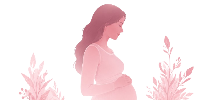 Pregnant woman illustration